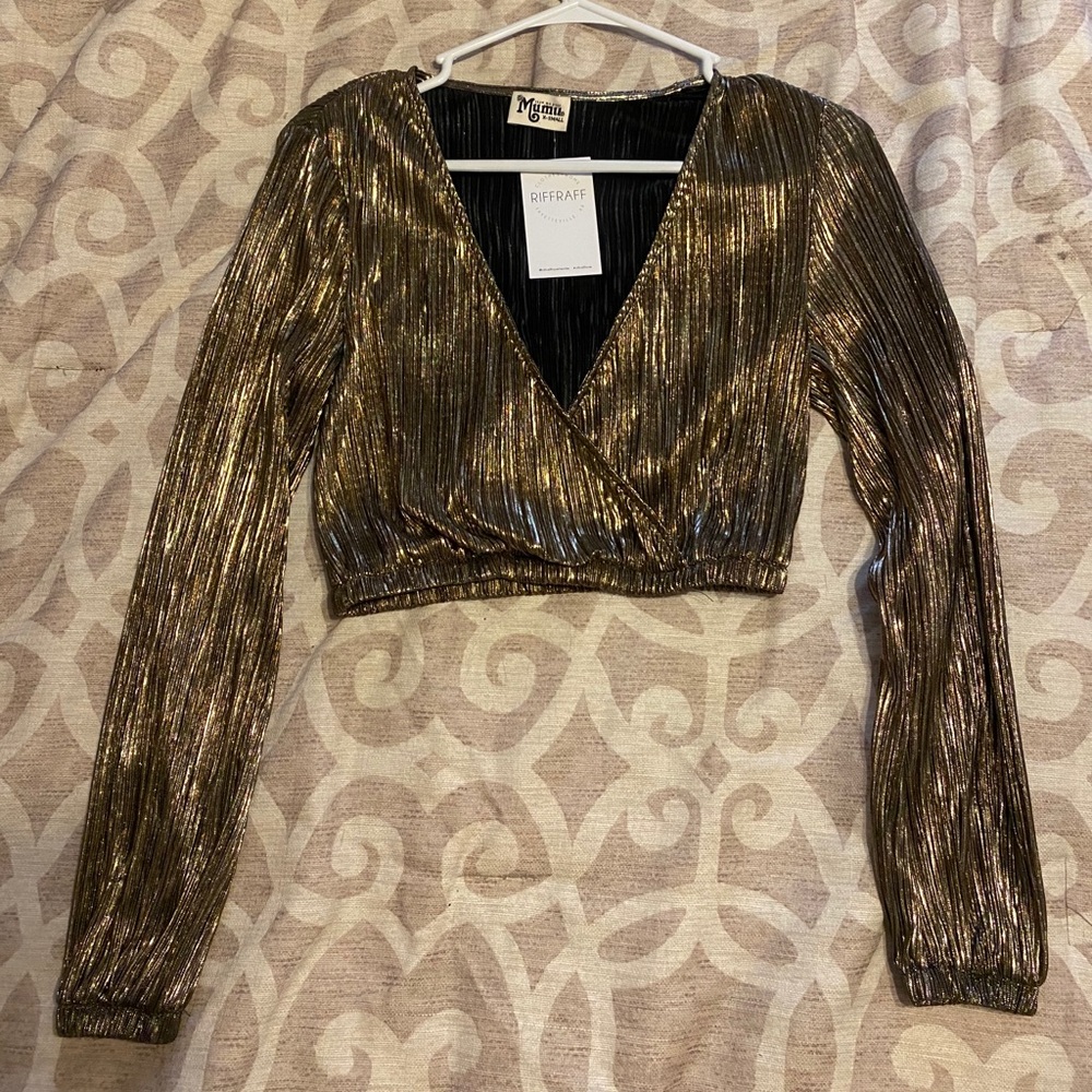 Show me your mumu good as gold pleat top